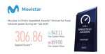 Ookla premia a Movistar por tener el internet más rápido de Chile